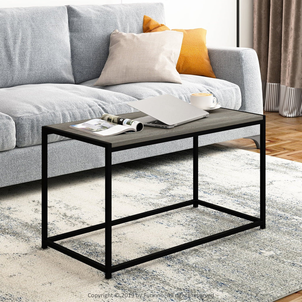 Furinno Camnus Modern Living Coffee Table, French Oak Grey