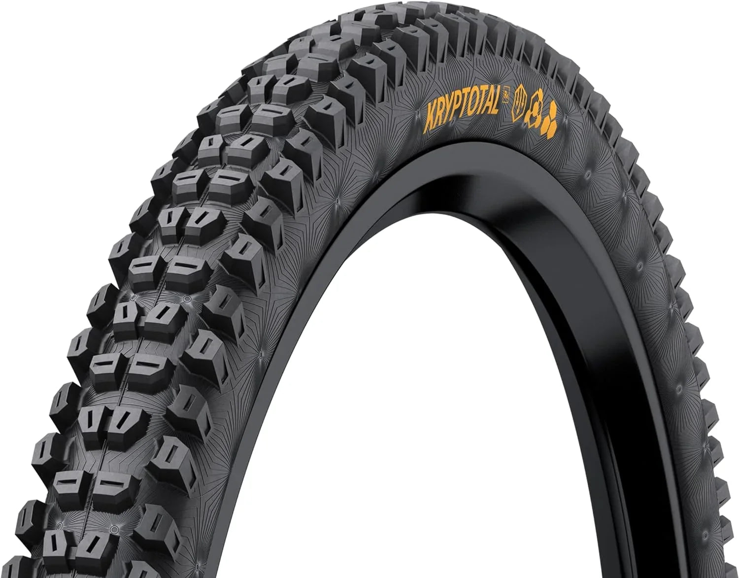 Kryptotal Rear Mountain Bike Tire - Tubeless, Folding, Ebony Soft, Downhill Casing, E25, 27.5" X 2.4 Or 29" X 2.4