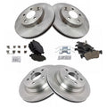 TRQ Brake Rotor & Posi Ceramic Pad Front & Rear Kit for Mercedes Benz E320 E350 BKA11922 Fits select: 2006 MERCEDES-BENZ E 350 WAGON, 2003-2005 MERCEDES-BENZ E 320