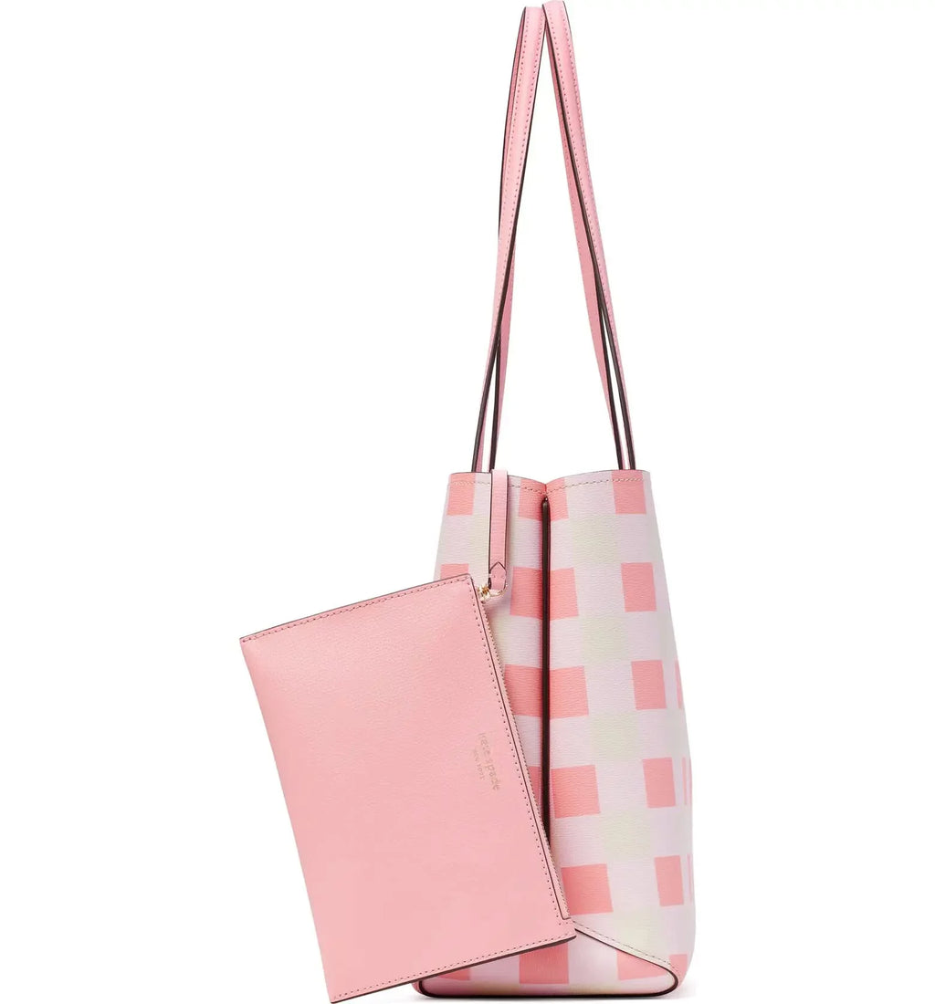 Kate Spade New York All Day Large Tote, Grapefruit Soda Gingham