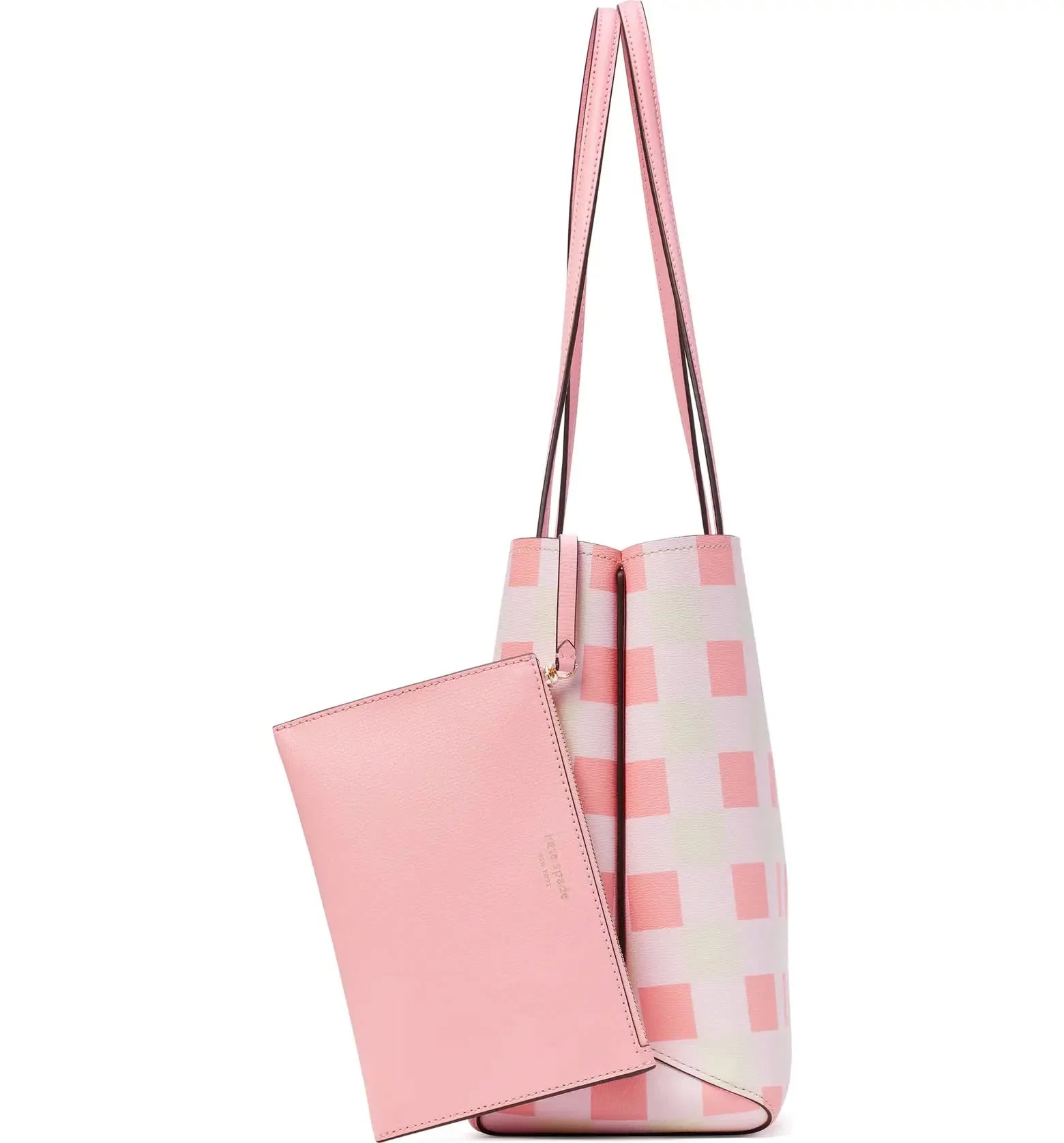 Kate Spade New York All Day Large Tote, Grapefruit Soda Gingham