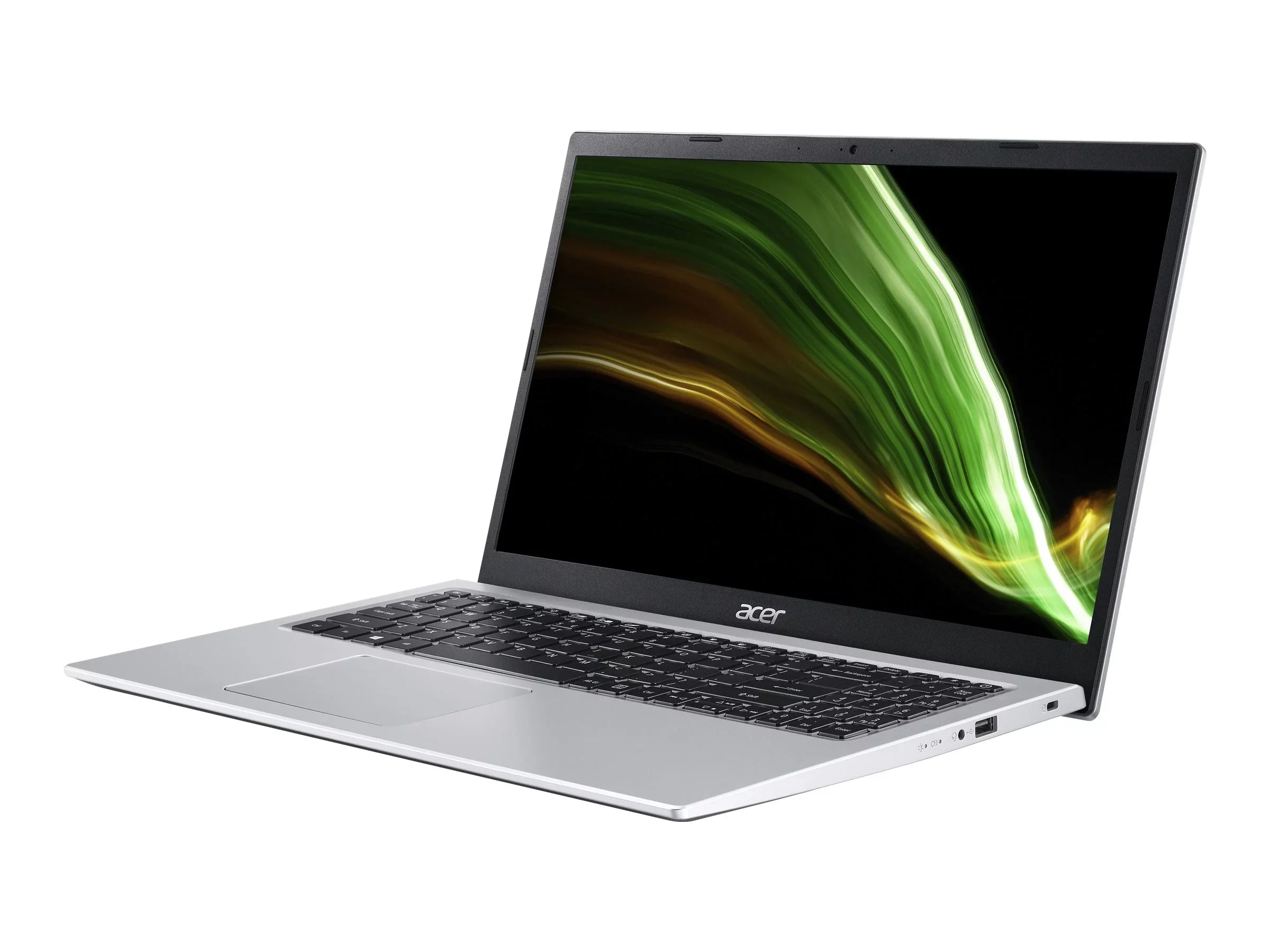 Acer Aspire 3 A315-58 - Core i7 - 1165G7 / up to 4.7 GHz - Win 11 Home - Iris Xe Graphics - 8 GB RAM - 512 GB SSD - 15.6" TN 1920 x 1080 (Full HD) - 802.11a/b/g/n/ac/ax - pure silver - kbd: US Intl