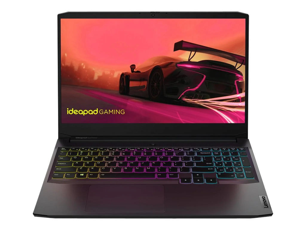 IdeaPad Gaming 3 15ACH6 82K2 - 180-degree hinge design - AMD Ryzen 5 - 5600H / up to 4.2 GHz - Win 10 Home 64-bit - GF RTX 3060 - 8 GB RAM - 512 GB SSD NVMe - 15.6" IPS 1920 x 1080 (Full HD) @ 120 Hz - 802.11a/b/g/n/ac/ax - shadow Jet - kbd