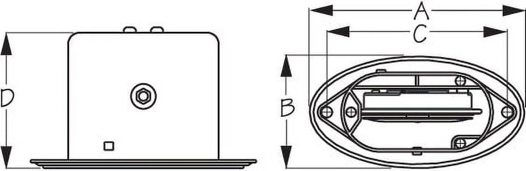 Sea-Dog Line 431230-1 Drop-In V.2 Hidden Horn with Grills