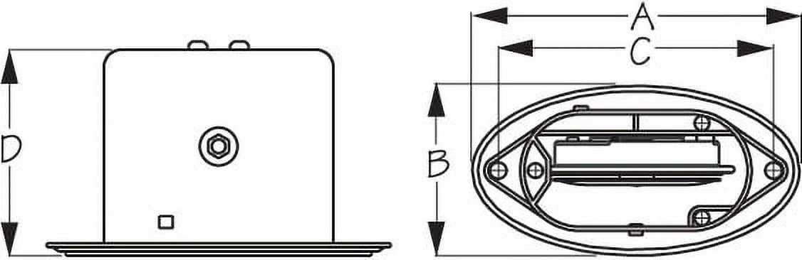 Sea-Dog Line 431230-1 Drop-In V.2 Hidden Horn with Grills