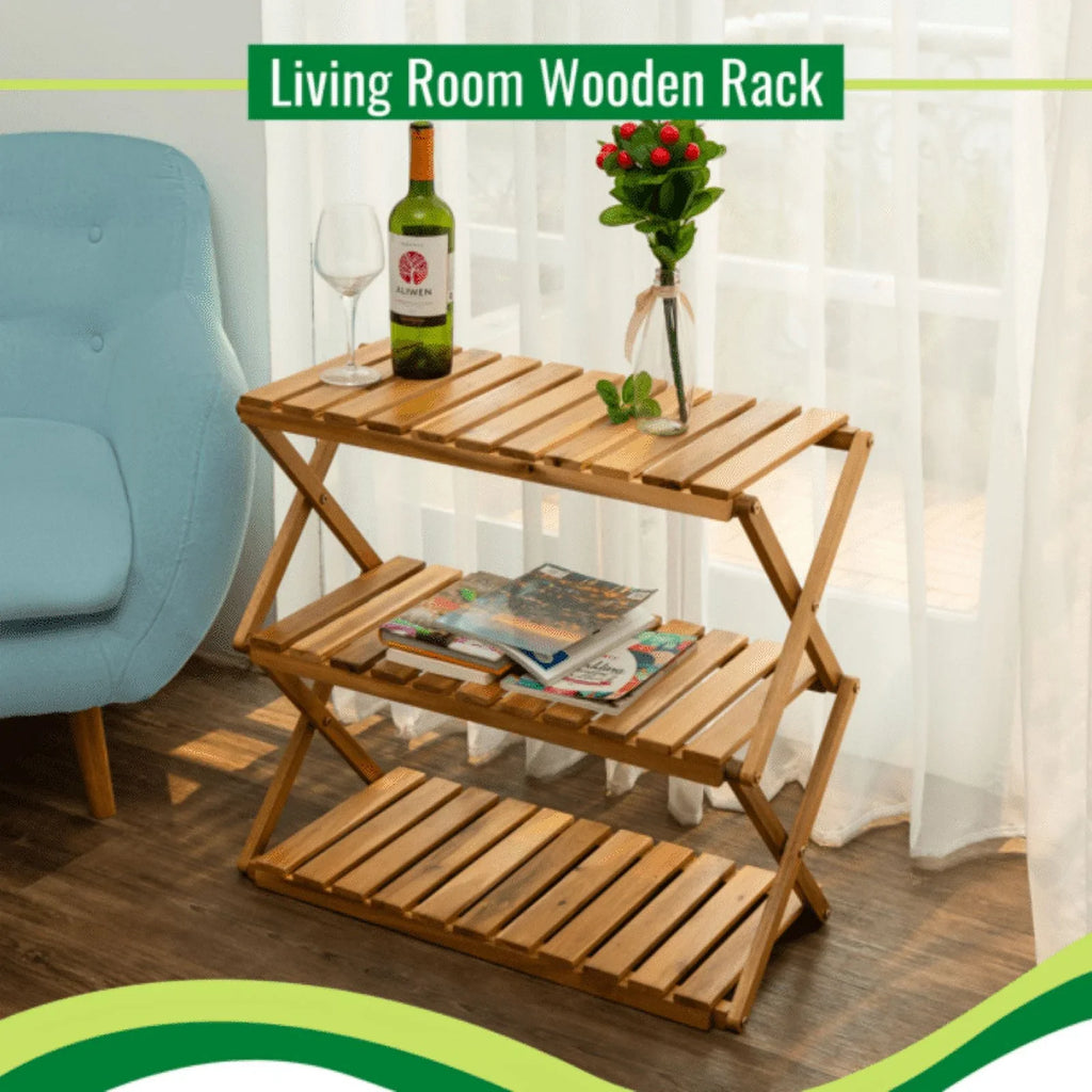 SinFoxeon Foldable multi-layer wooden shoe rack, multi-functional shoe rack freestanding shoe rack organizer