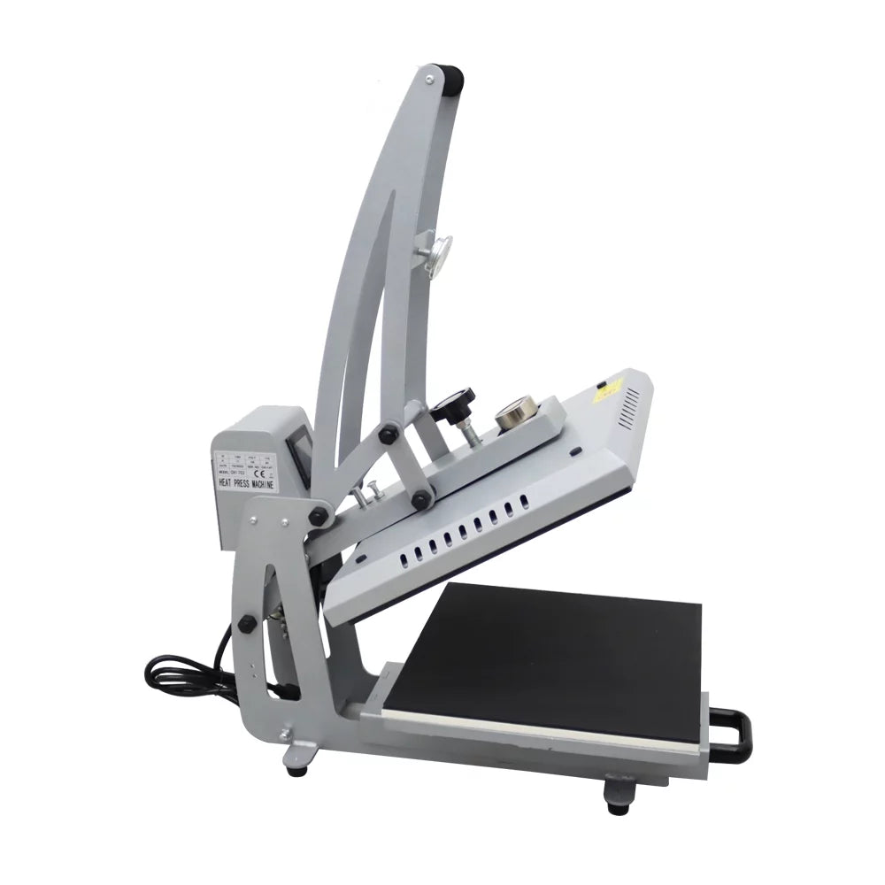 INTBUYING 15x15in Heat Press Machine Magnetic Semi-Automatic Transfer for T-Shirt Puzzle Pad Crafts