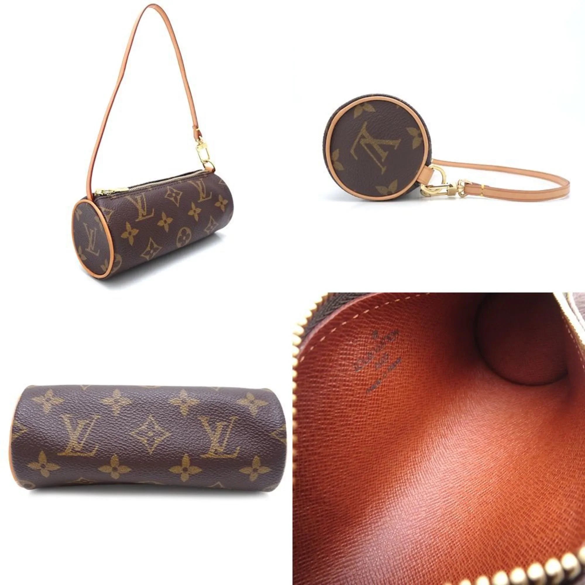 Pre-Owned LOUIS VUITTON Monogram Papillon M51385 Handbag Brown 351021 (Good)