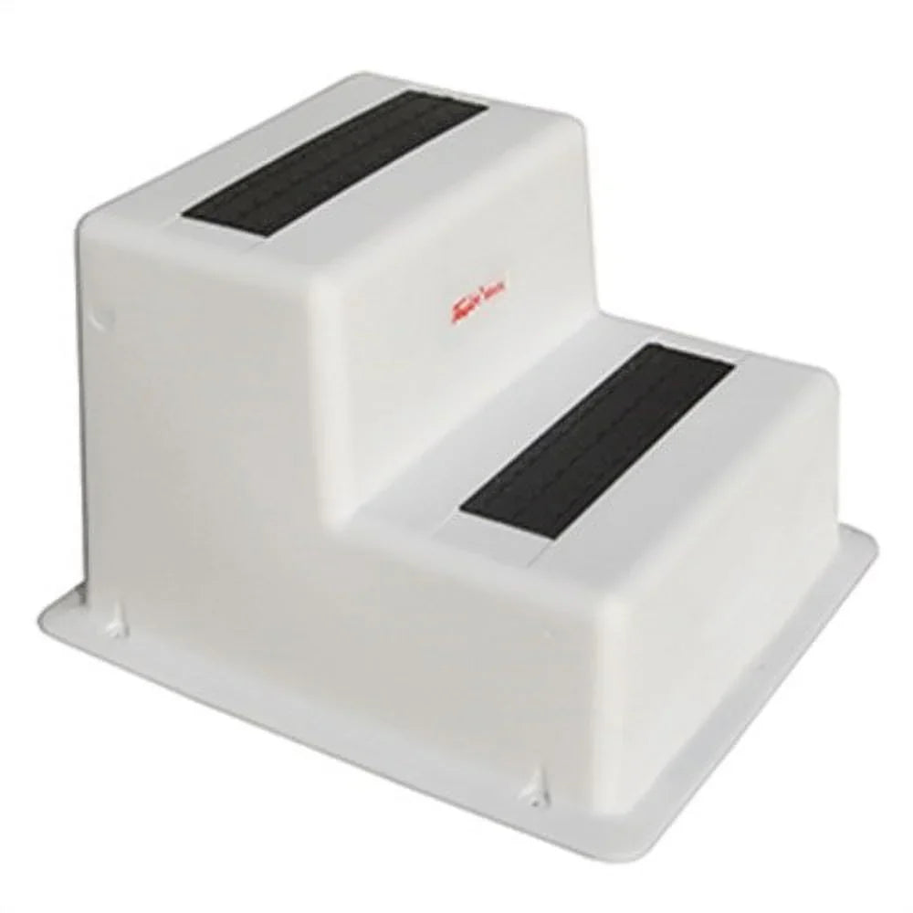Taylor Made Products 47200 Stepsafe Dock Step, Double Tread, White