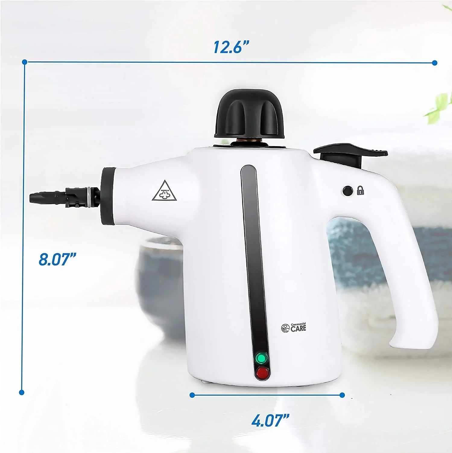 Handheld Steam Cleaner, 9-Piece Accessory Set, White, Steamer For Cleaning, Couch Cleaner, Steam Cleaner Carpet And Upholstery