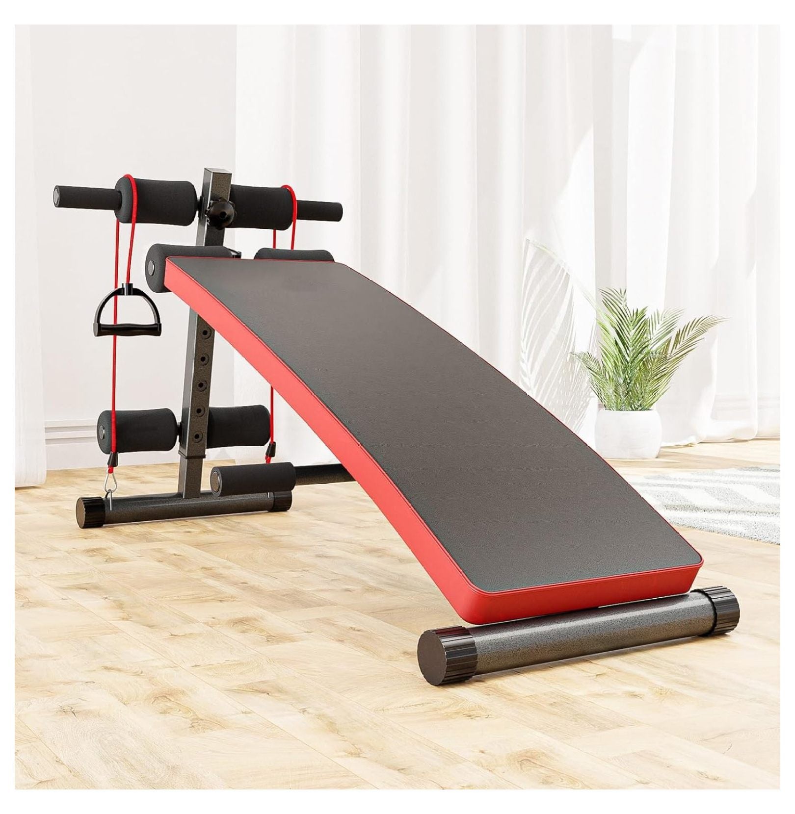 Sit Up Bench For Workouts Decline Bench Press, Adjustable Abdominal Training Workout Bench Folding Utility Bench Slant Board, Portable Home Gym Exercise Equipment