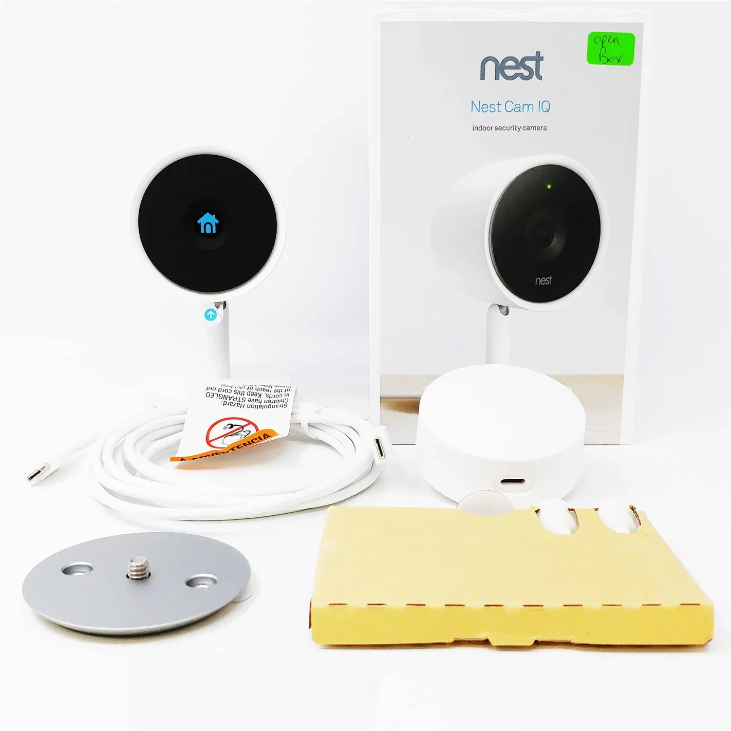 Open Box Nest NC3100US Cam IQ Indoor Wi-Fi Security Camera - White