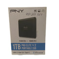 PNY Pro Elite V2 1TB USB 3.2 Gen 2x1 Type-C Portable Solid State Drive