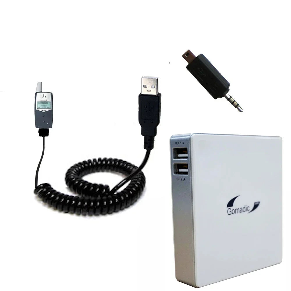 Gomadic High Capacity Rechargeable External Battery Pack suitable for the Ericsson T39 T39m - Portable Charger with TipExchange Technology
