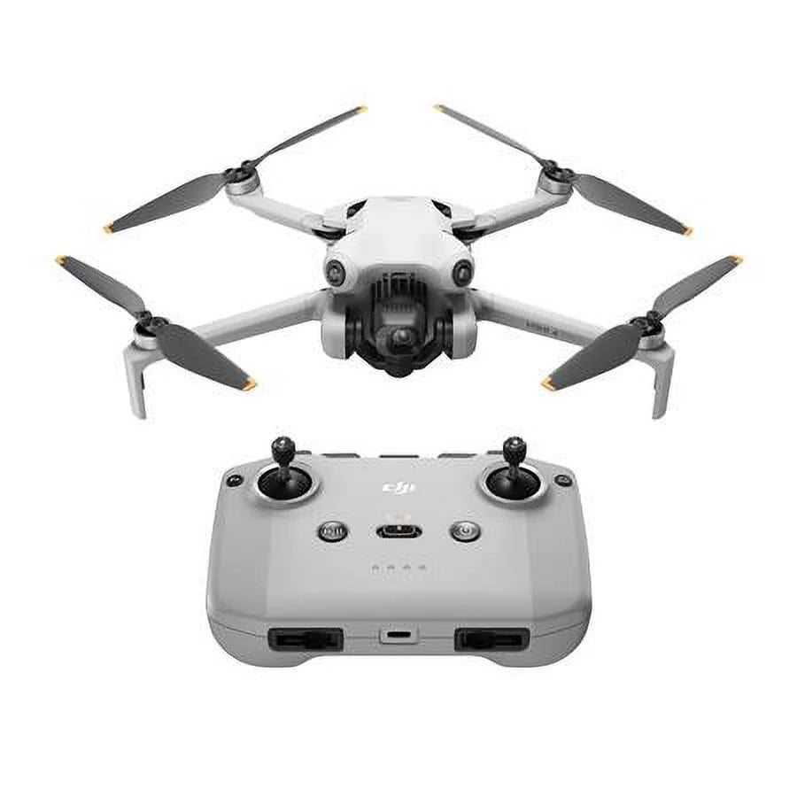 Mini 4 Pro Drone with RC-N2 Controller, Bundle with Claw Lanyard Mounting System, Landing Pad and Strobe Light
