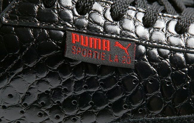PUMA SPORTIE LA. MATCH CROCODILE SKIN UNISEX MEN 5.5 // WOMEN 7 SHOES Jet NEW