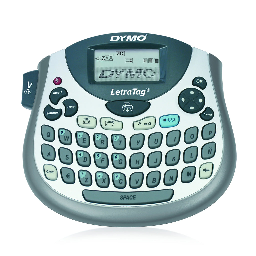 DYMO LetraTag 100T QWERTY Label Maker, Includes Jet Print on White Paper Label