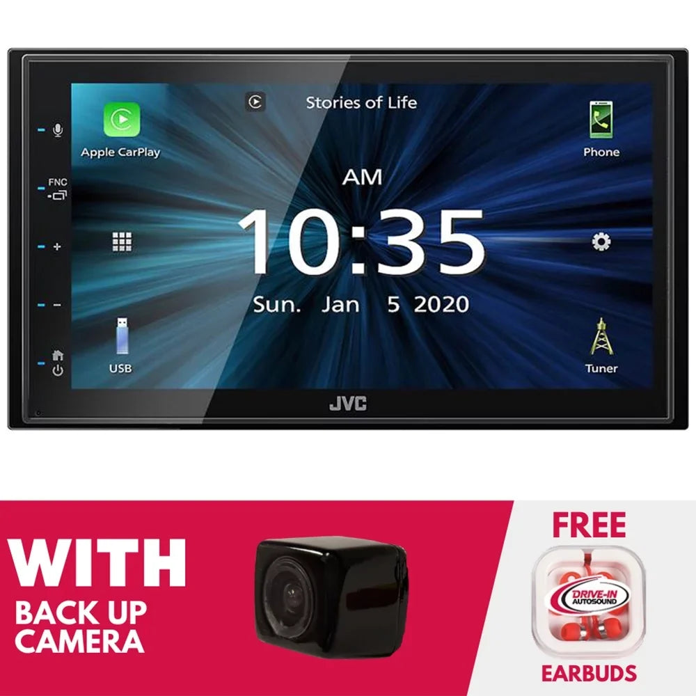 New JVC KW-M560BT 6.8" Multimedia Receiver (Does not play CDs) with Backup Camera