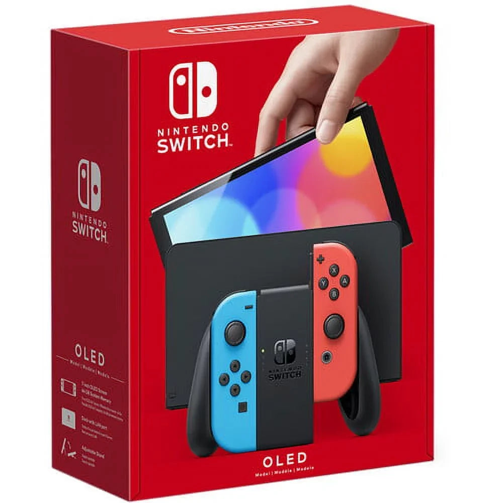 Nintendo Switch OLED Neon Blue/Red with Pokemon Snap Game