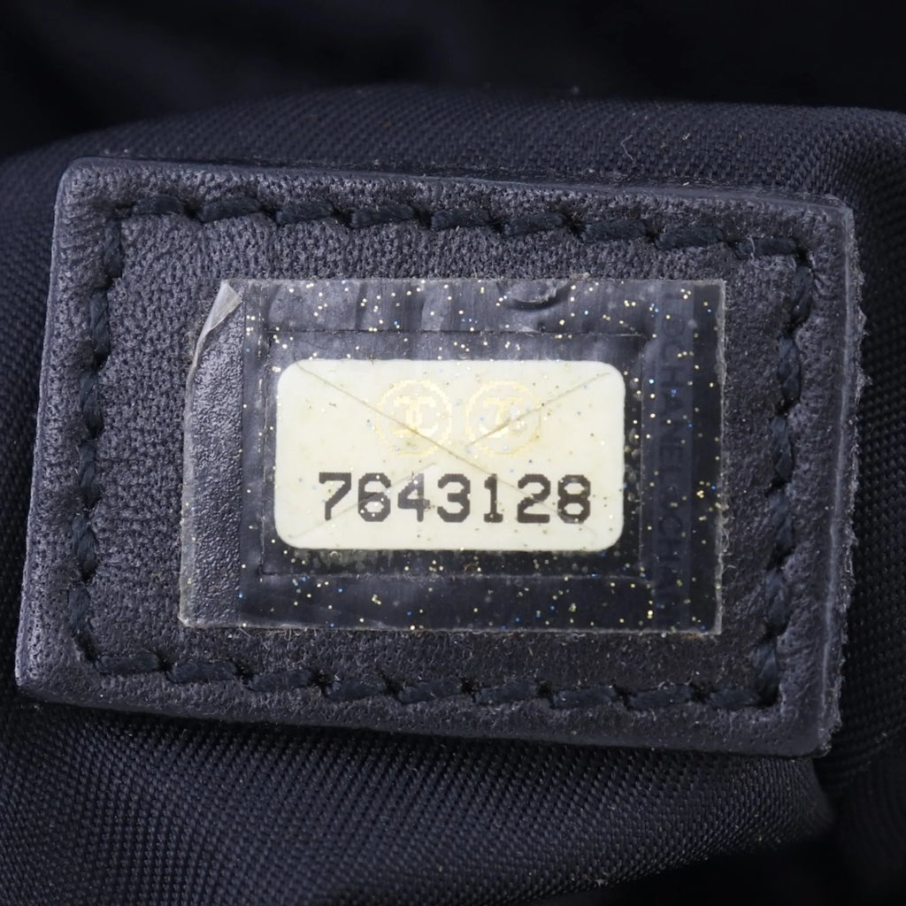 Authenticated Used Chanel Mini Boston New Travel Line A15828 Nylon Canvas Ebony Ladies Handbag