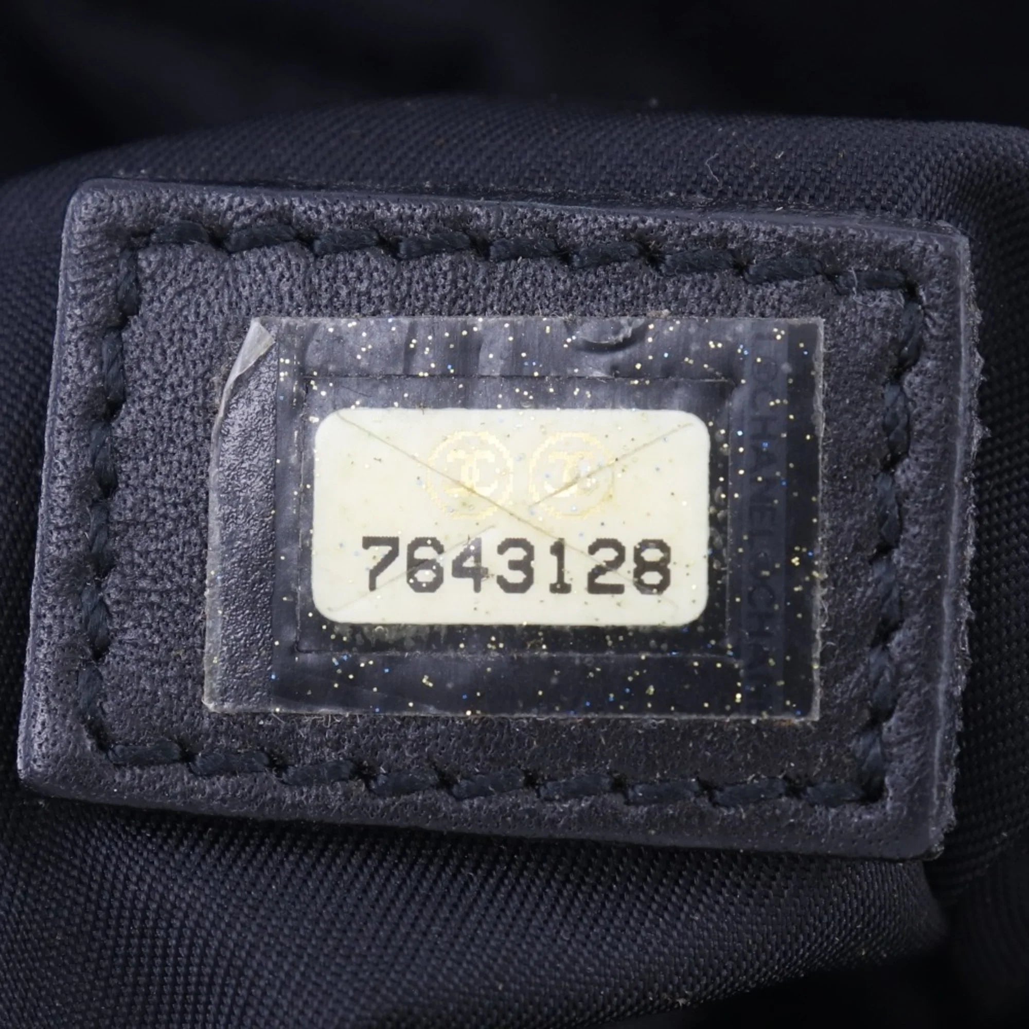 Authenticated Used Chanel Mini Boston New Travel Line A15828 Nylon Canvas Ebony Ladies Handbag