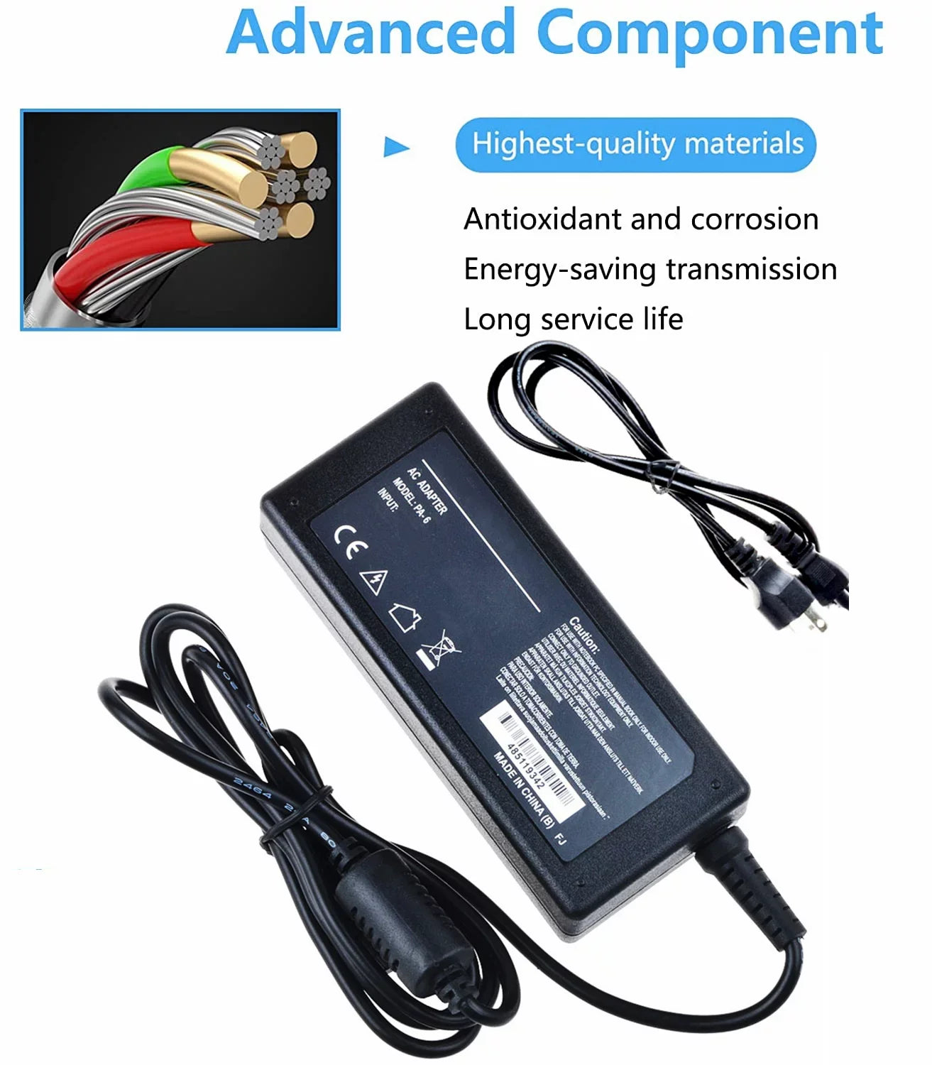 KONKIN BOO Compatible AC / DC Adapter Replacement for ZVOX Z-Base ZBase 220 V220 320 420 V420 4002201 4003201 4004201 Soundbase Single Cabinet Soundbar Power Supply Cord Cable PS Charger Mains PSU