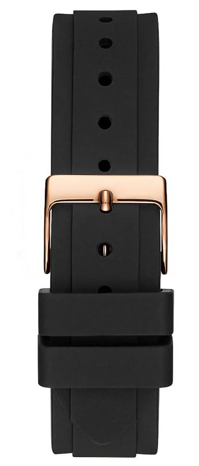 GUESS ROSE GOLD TONE CASE ROSE GOLD TONE SILICONE WATCH GW0113L2