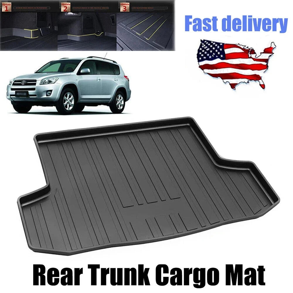 Car Rear Trunk Liner Cargo Mat Carpet for RAV4 2006-2012 Easy to Install