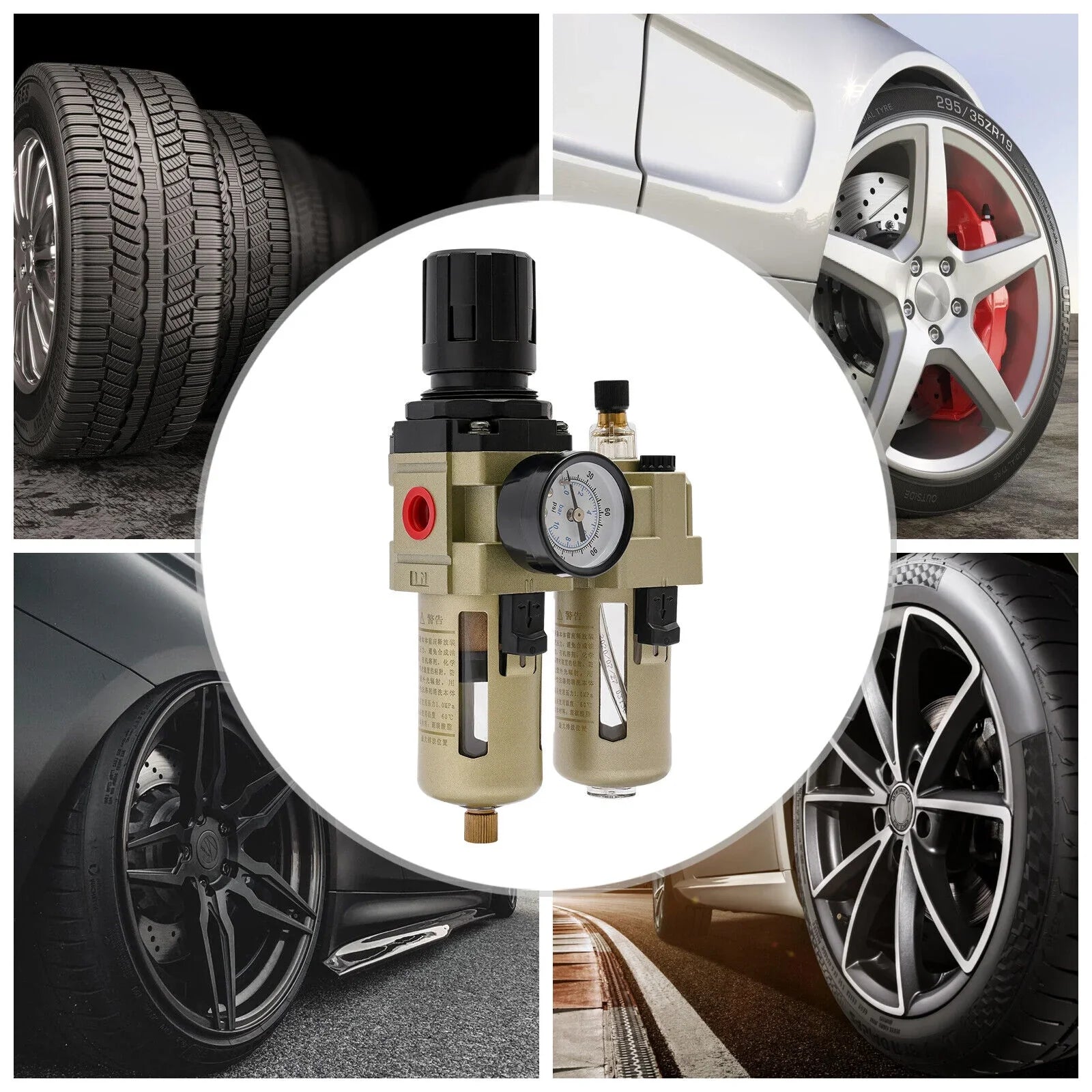Oil Water Separator Regulator Trap Filter Tire Changer Machine Part Equipment New