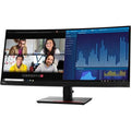 ThinkVision P34w-20 34" Class UW-QHD Curved Screen LCD Monitor, 21:9, Raven Dark