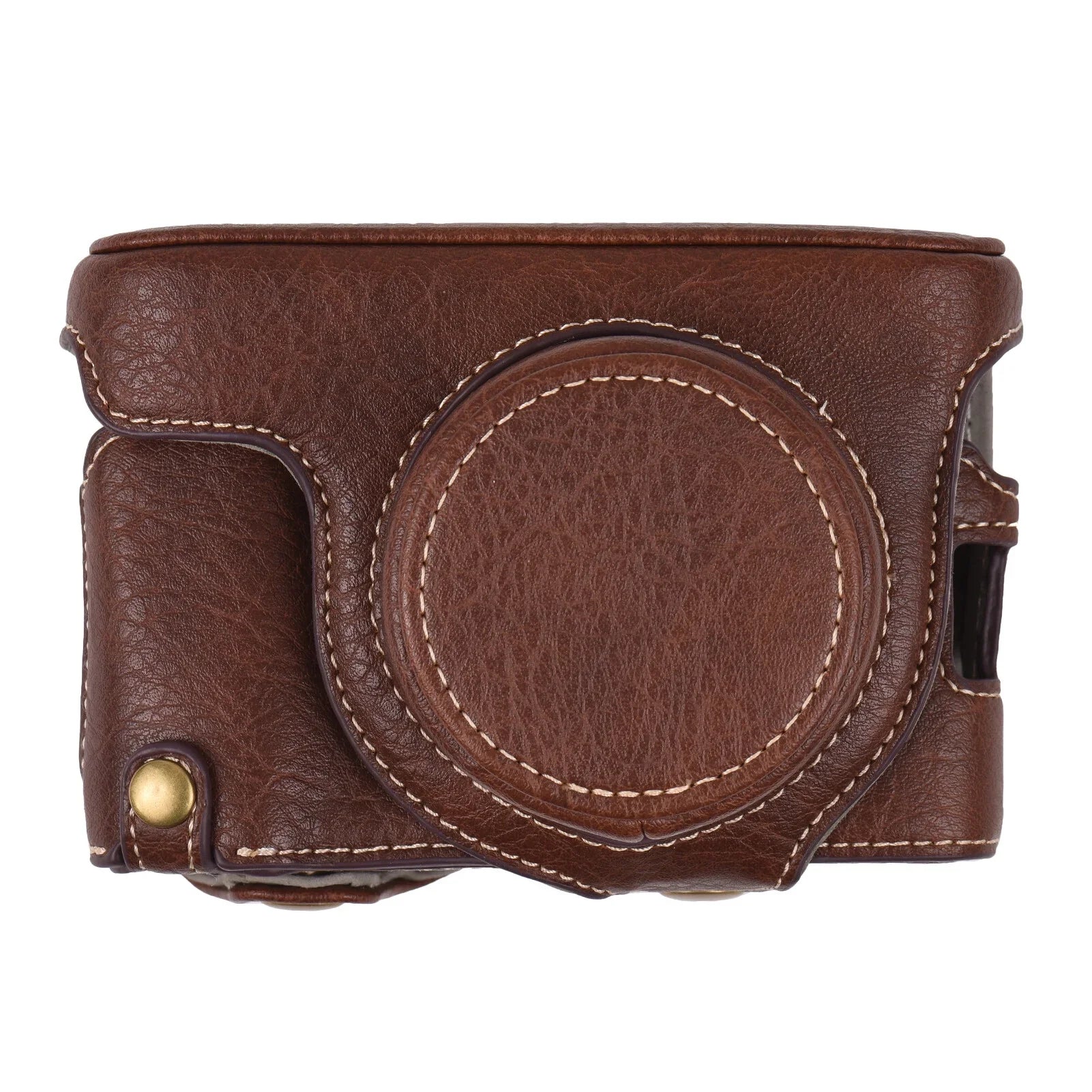 Portable Camera Case Synthetic Leather Camera Carry Bag with Shoulder Strap Replacement for Fujifilm X100V/ X100F Camera