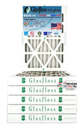 Glasfloss Air Filter 14x25x2 - 2" MERV 10 - (Pack of 6) - Pleated AC or HVAC Air Filter - Furnace Air Filter - Home or Office - Made In The USA.