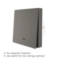 Tuya ZigBee Smart Light Switch with/without Neutral Wire No Capacitor Needed Smart Life 2/3 Way Works with Alexa 2mqtt