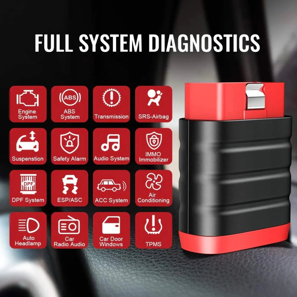 THINKCAR Bluetooth OBD2 Scanner Diagnostic Tool, OE Full-System Car Scanner for iOS & Android, Check Engine Light Fault Code Reader & Scan Tool for All 1996 & Newer Vehicles - THINKDIAG MINI