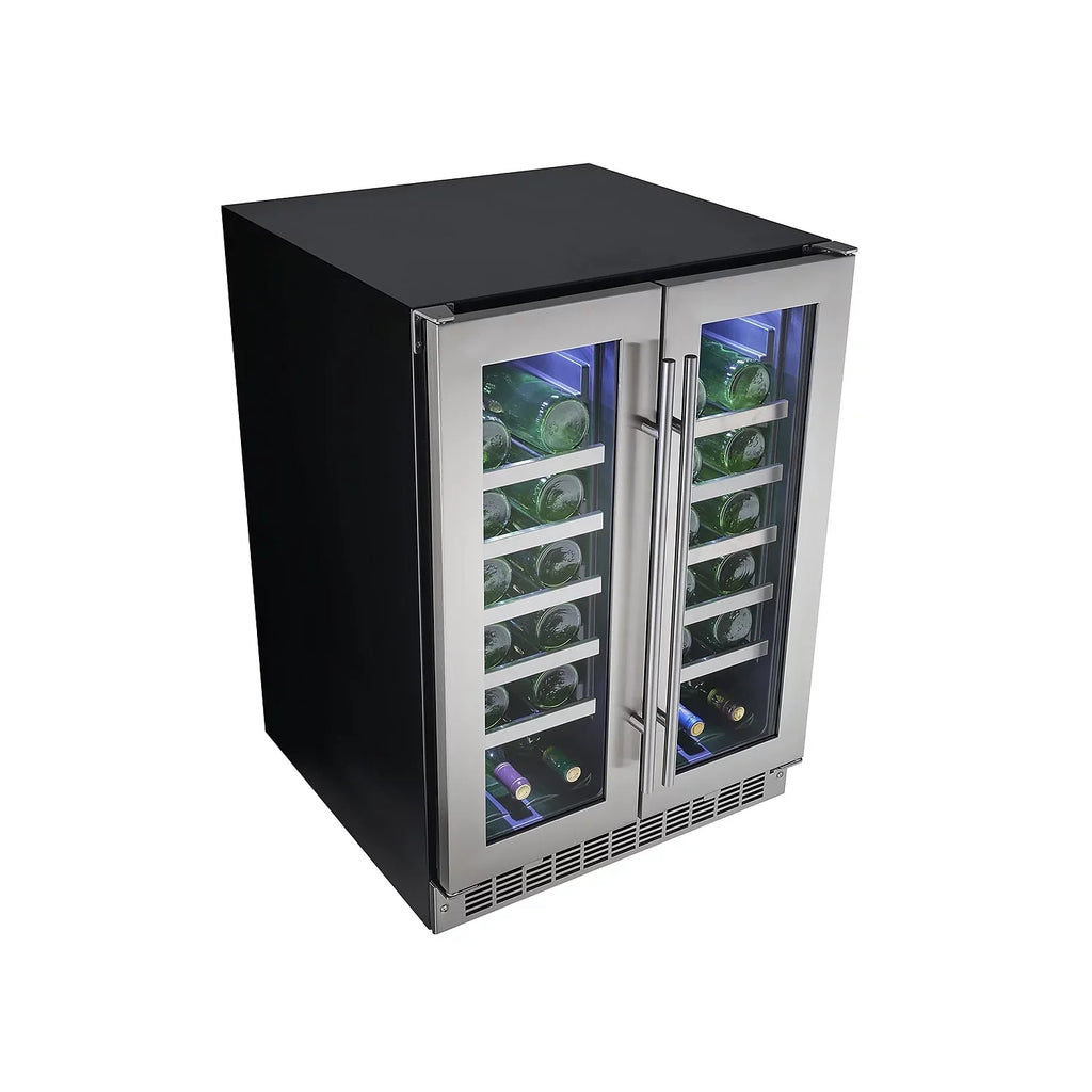 Danby DWC047D1BSSPR Napa 24\" French Door Dual-Zone Wine Cooler