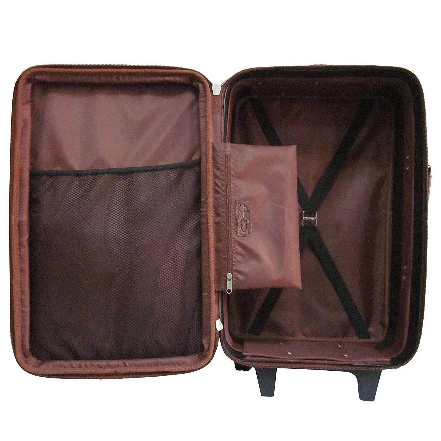 Amerileather Leather 25" Expandable Suitcase with Wheels - Amerileather - 89-4